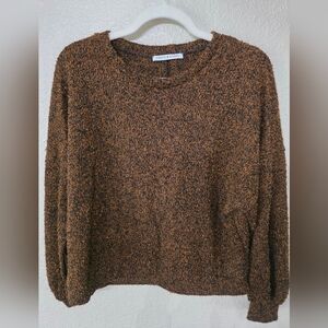 🔸️5 FOR $25 Chris & Carol Brown Textured Crewneck Sweater
